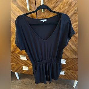 Z Supply Black Shorts Romper